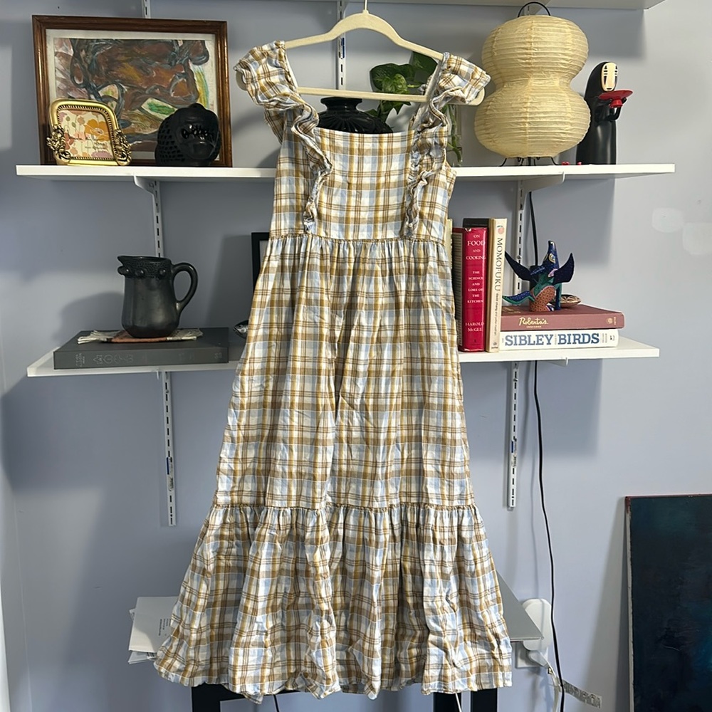 Madewell gingham maxi dress